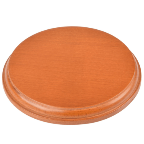 Peana:  Base redonda barnizada MM.160