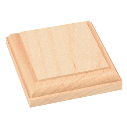 Peana:  BASES DE MADERA CUADRADAS MM.80X80