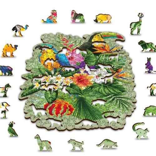 Puzle de 500 piezas: Aves tropicales