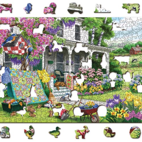 Puzle de 500 piezas: Jardín de campo