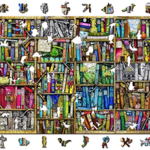 Puzle de 1000 piezas: Estante para libros