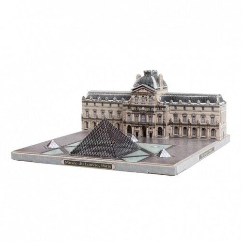 Kit de construcción de cartón Museo del Louvre. Paris. Francia