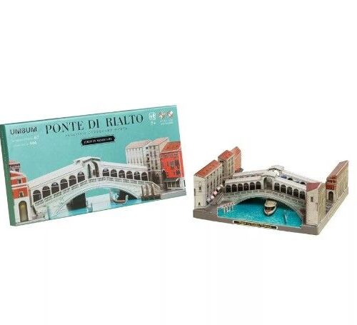 Kit de construcción de cartón Puente de Rialto. Venecia. Italia