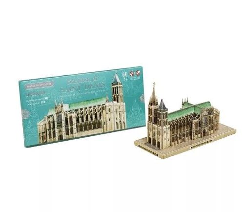 Kit de construcción de cartón Basílica de San Denis. Paris. Francia