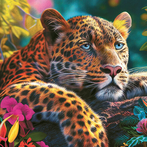 Leopardo Reclinado (500pz)