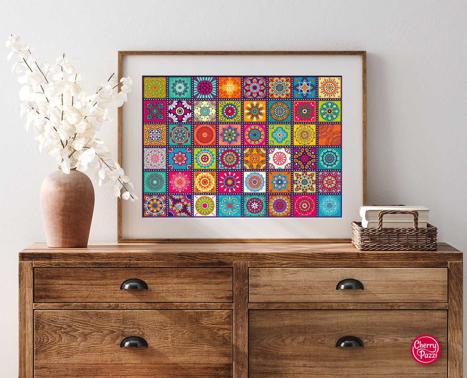 Mockup,Frame,In,Farmhouse,Living,Room,Interior,,3d,Render
