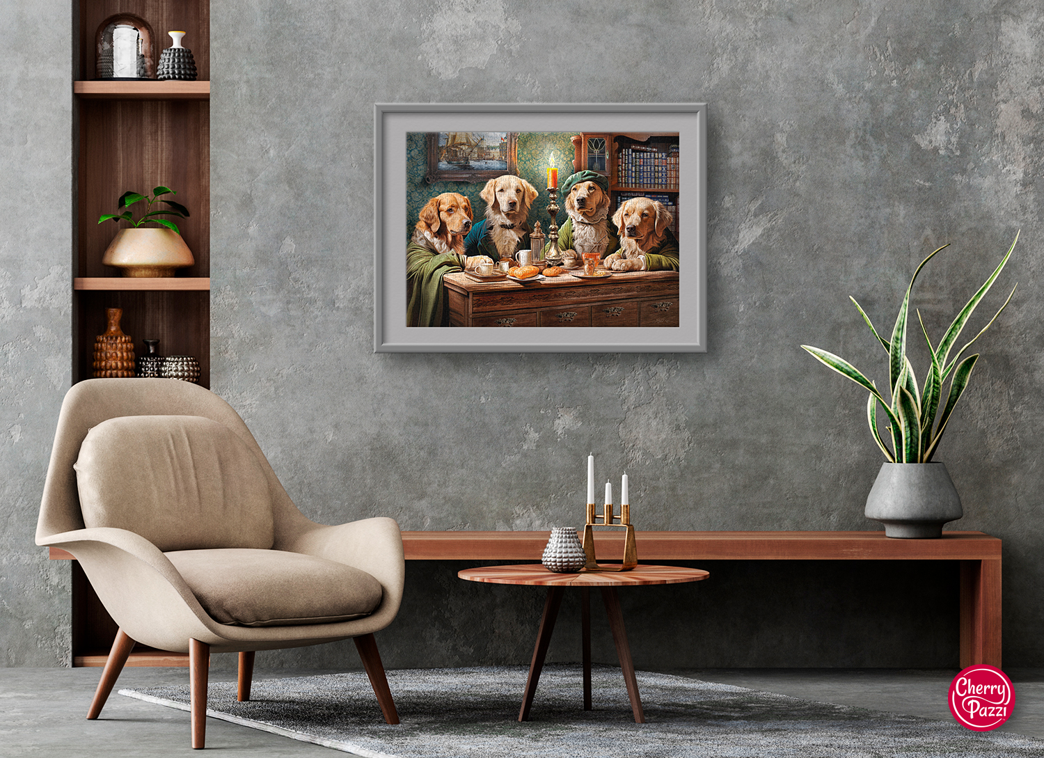 Living,Room,Interior,In,Loft,,Industrial,Style,,3d,Render