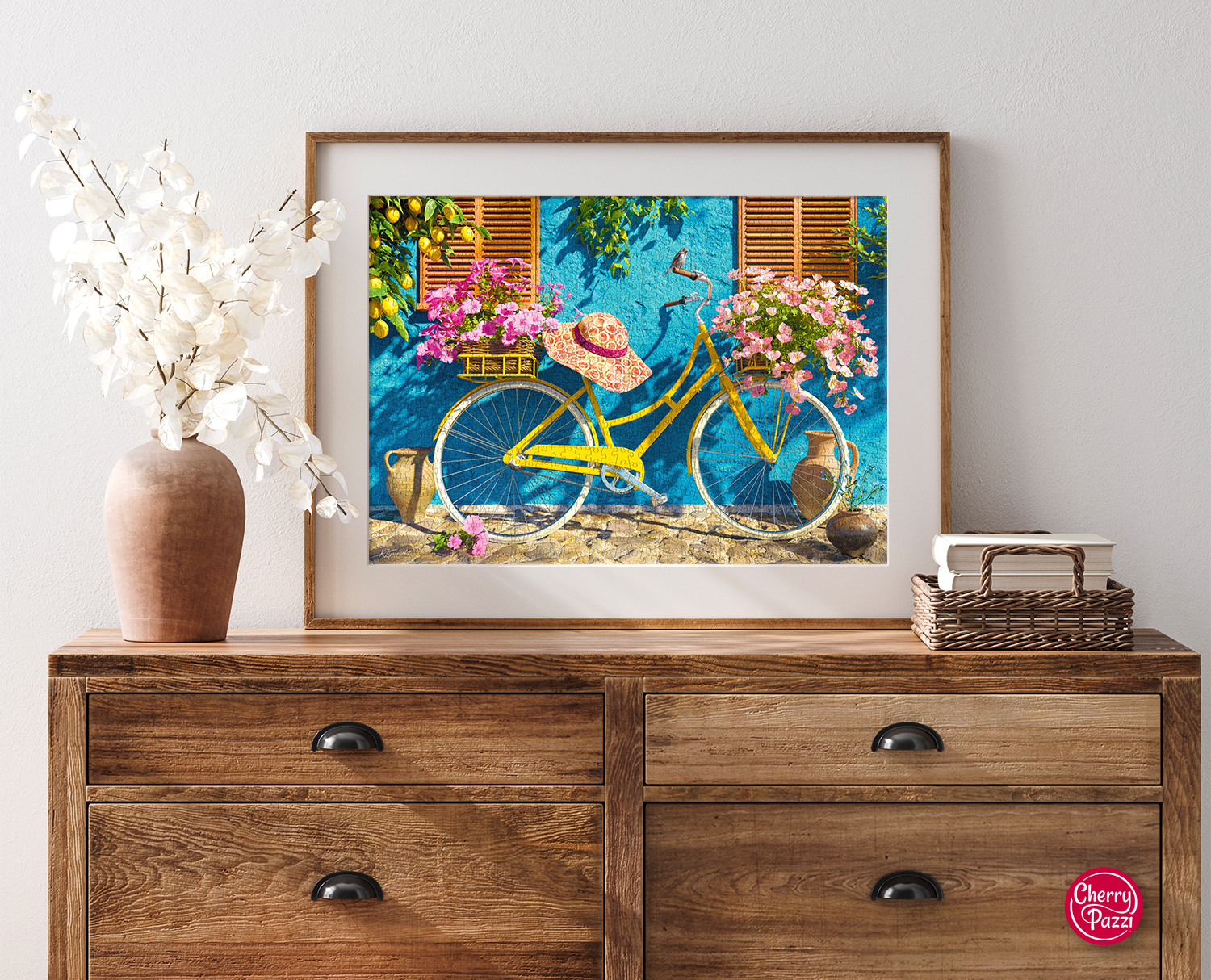 Mockup,Frame,In,Farmhouse,Living,Room,Interior,,3d,Render