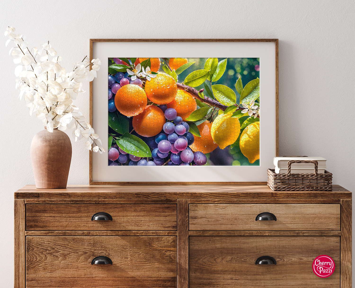 Mockup,Frame,In,Farmhouse,Living,Room,Interior,,3d,Render
