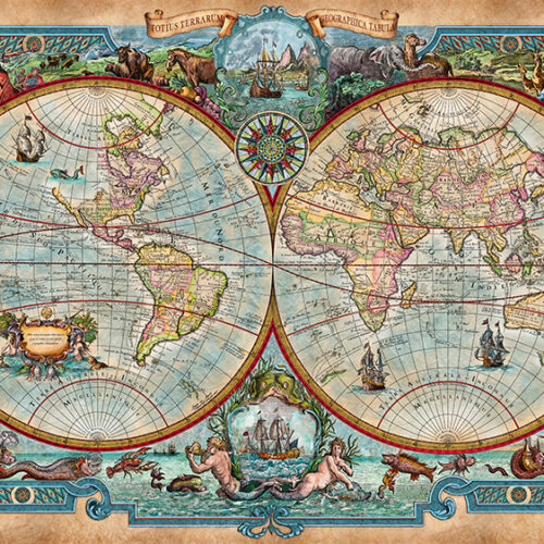 Mapa Mundial de Grandes Descubrimientos (2000pz)