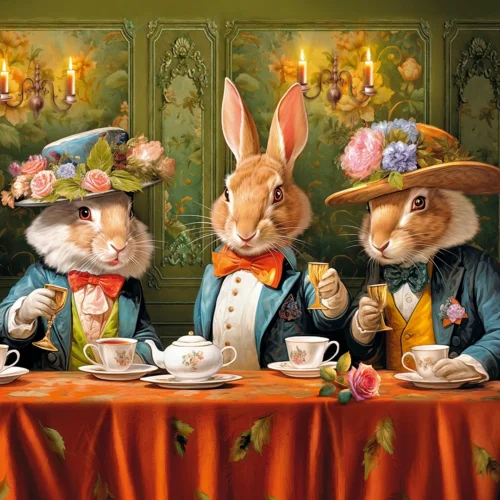 Fiesta Elegante de Conejitos (500pz)