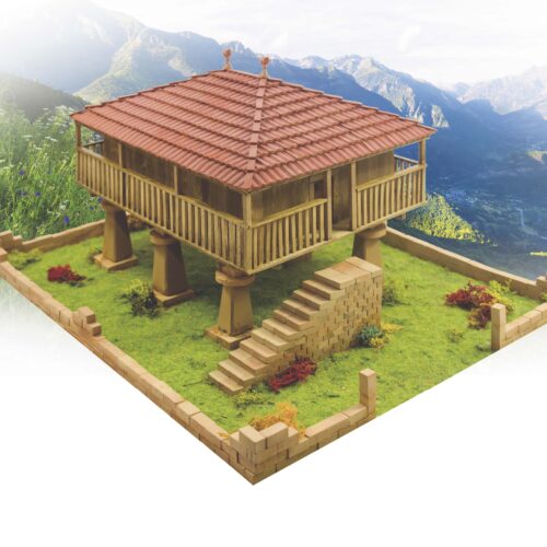 Kit de construcción de cerámica Hórreo asturiano 2 (guillotina incluida)