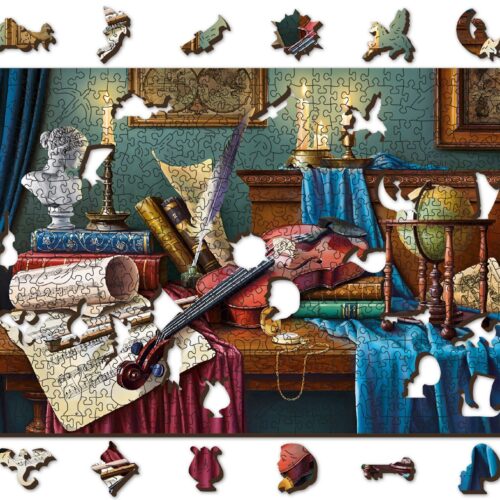 Puzle de 500 piezas: Escritorio de música de violín