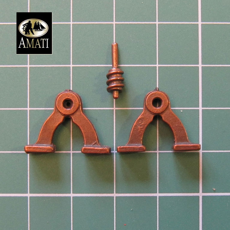 Soporte de rueda de timón 20 x 14mm Amati 4351