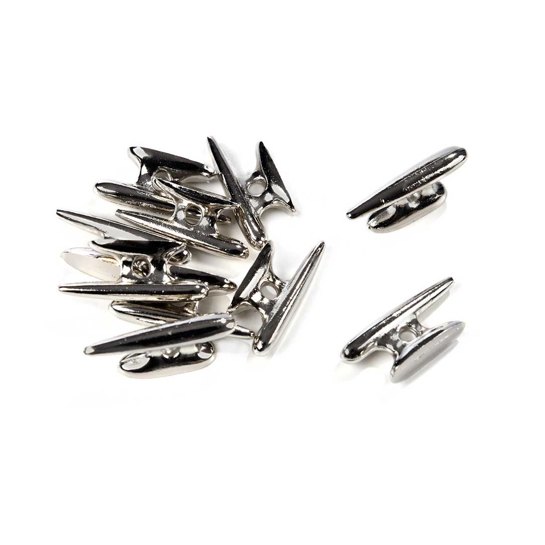 Cornamusa cromada con agujero 24mm Amati 4937/24 (unidad)