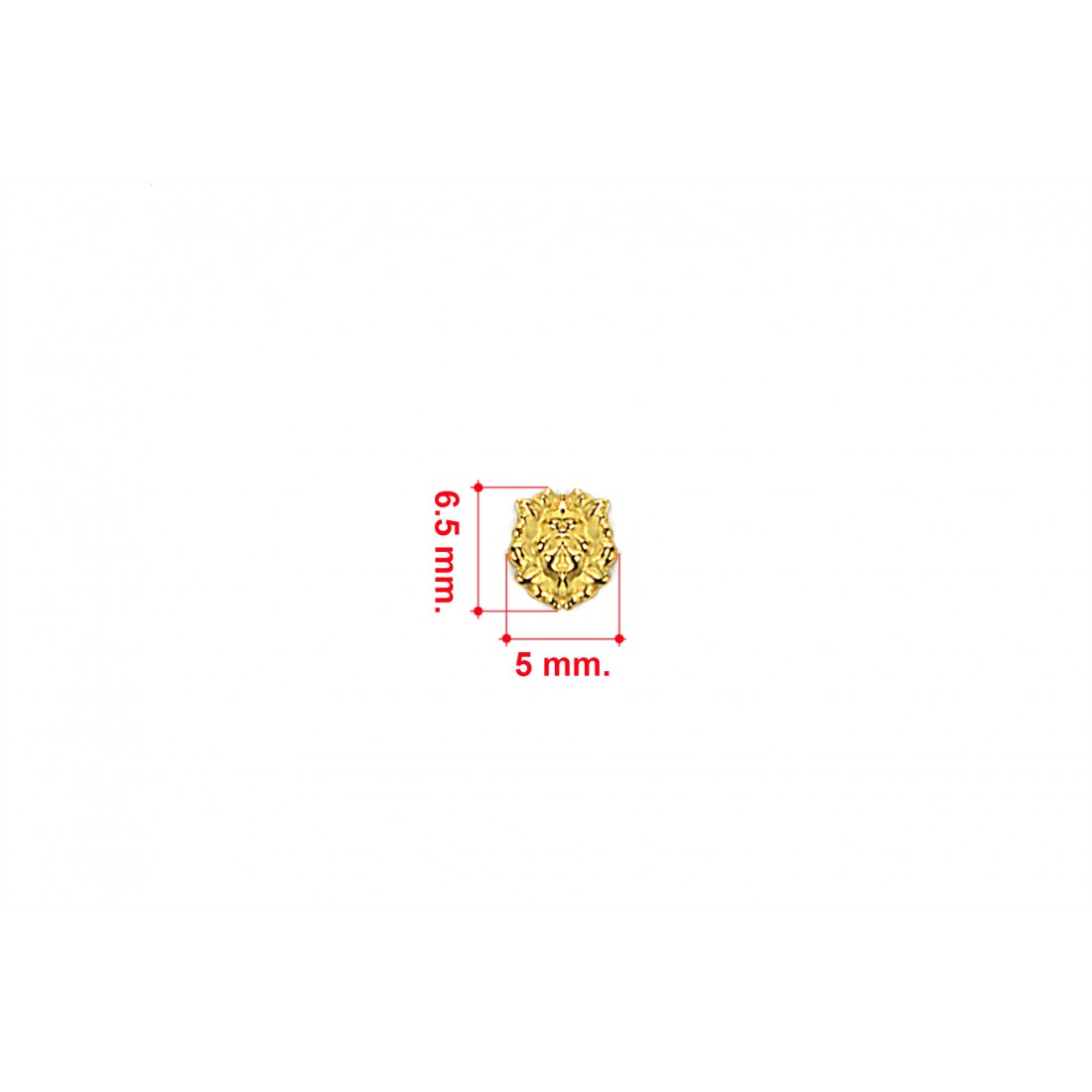 Ornamento 5mm cabeza de león Amati 5368