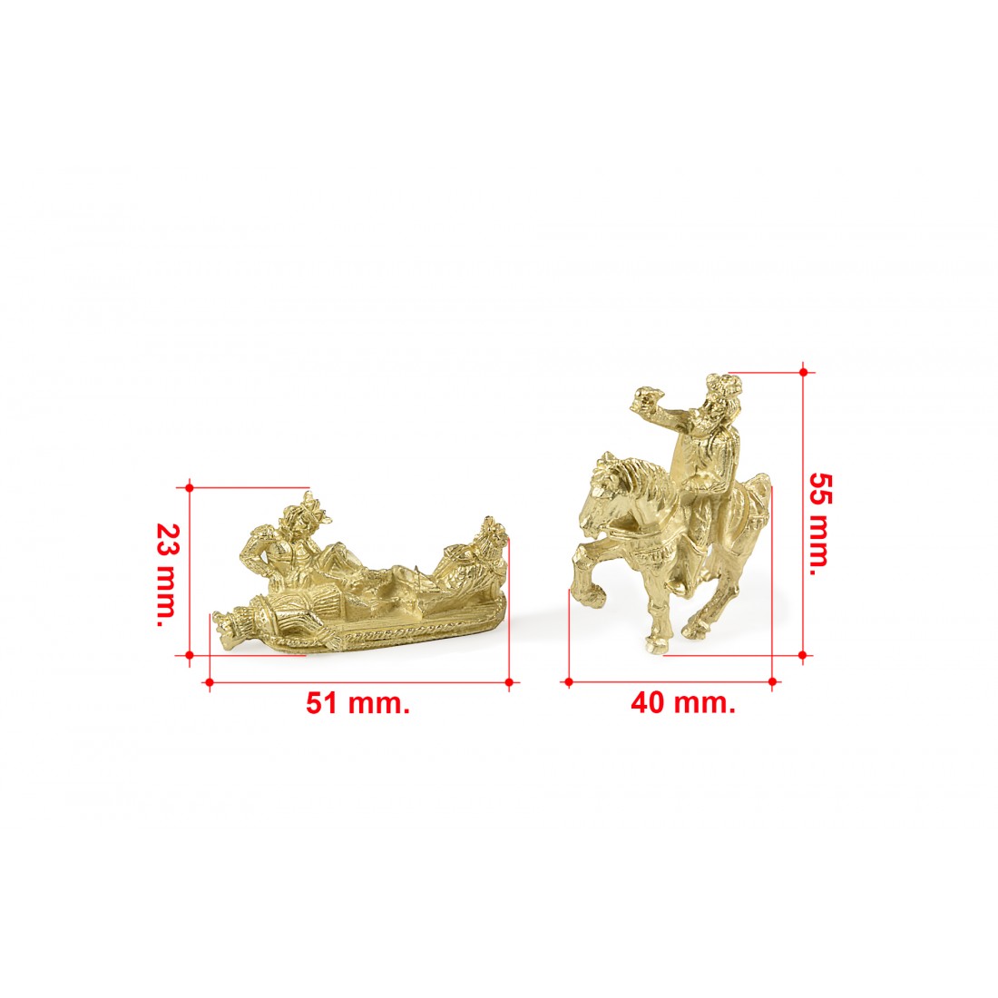 Cabeza de figura de metal Soberano Amati 5598
