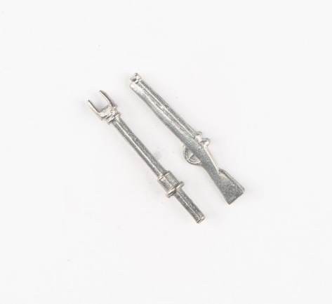 Espingarda de metal 25mm Amati 4151/01 (2 unidades)