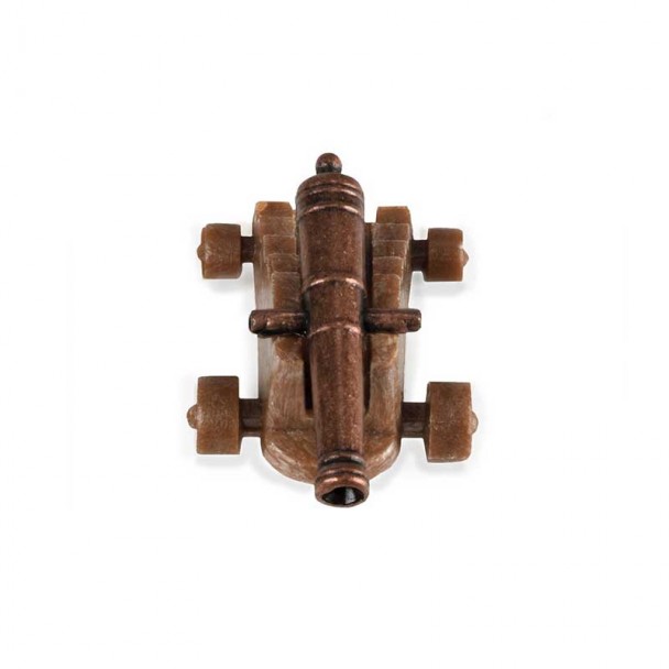 Cañón de metal 20mm con cureña de plástico Amati 4155/20 (2 unidades)