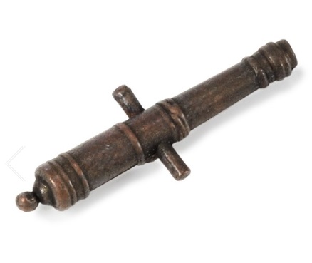 Cañón de metal decorado 20mm Amati 4167/20 (4 unidades)
