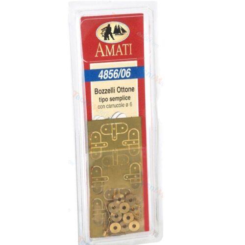 Polea simple 6mm Amati 4856/06 10 unidades