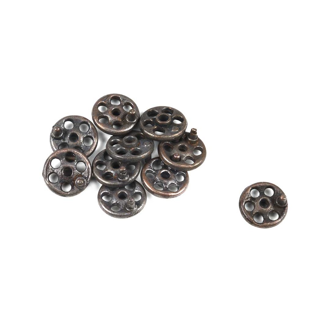 Ruedas de metal manuales 8mm Amati 4871 10 unidades