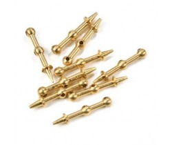 Candelero de latón 10mm 2 taladros Amati 495010 (unidad)
