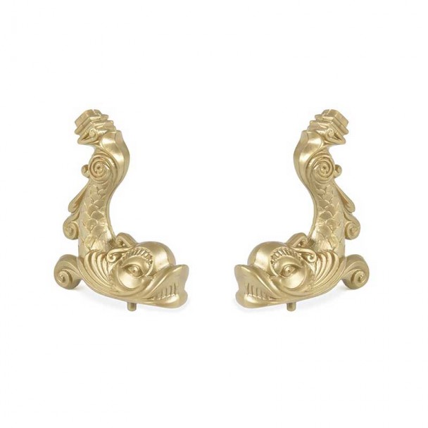 Soporte de platico dorado delfín 85mm Amati 5686 (2 unidades)
