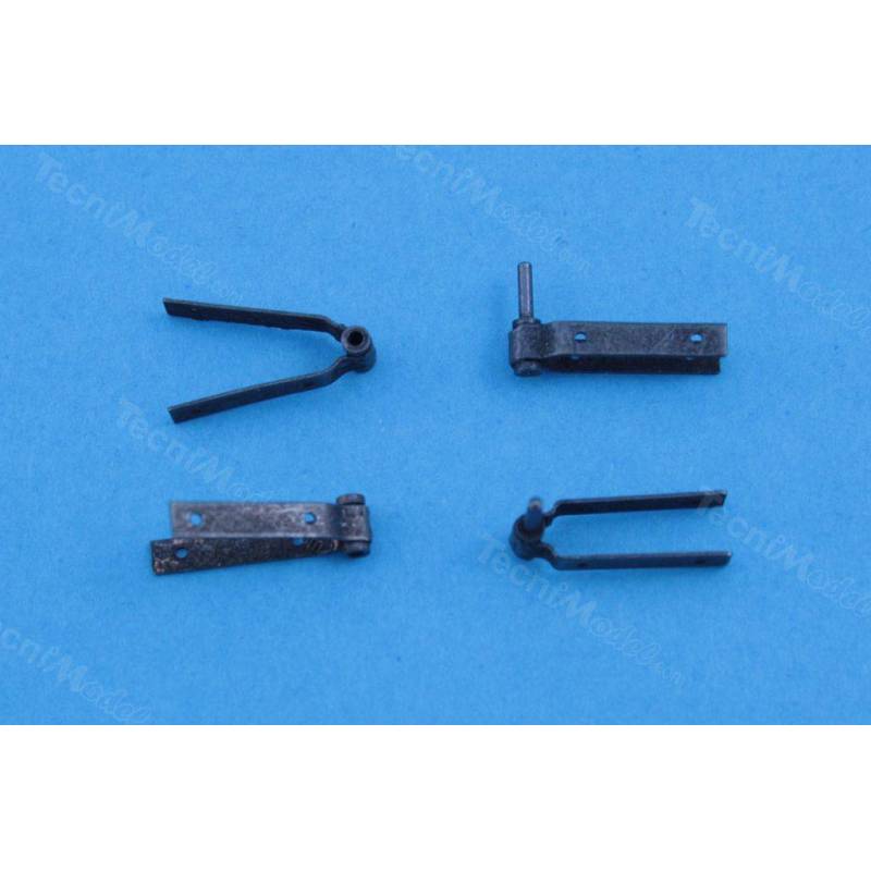 Bisagra de Timón en Latón Negro Soldada 5mm Amati 4371/05 (2 bisagras)