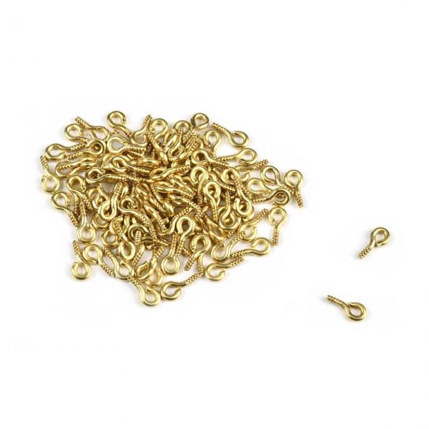Cáncamos de Latón con Rosca 9x5mm Amati 4705/01 nº1 (10 unidades)