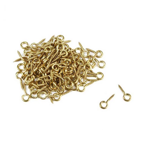 Cáncamos de Latón con Rosca 12x6mm Amati 4705/02 nº2 (10 unidades)