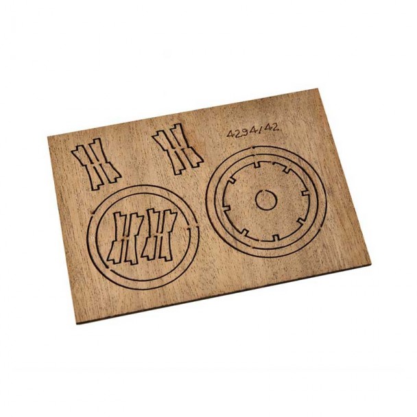 Cofa de Nogal 42mm Amati 429442 Unidad cortado a laser.