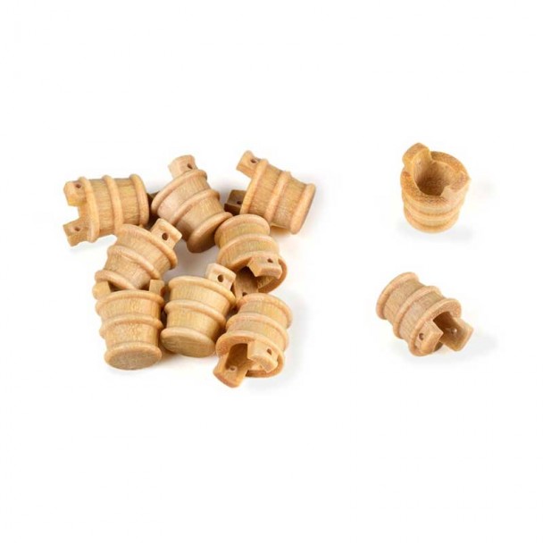 Cubo de Madera de Boj 9mm sin Asa Amati 4145/09 (4 unidades)