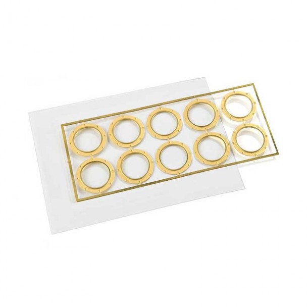 Ojo de Buey de Latón con Lámina de Acetato 15 mm Amati 4940/15