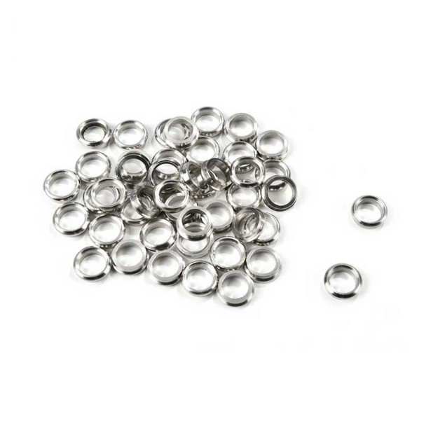 Ojo de Buey Niquelado 12mm sin Cristal Amati 4942/12 (4 unidades)